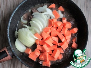 Куриная печень с бататом Куриная печень с бататом