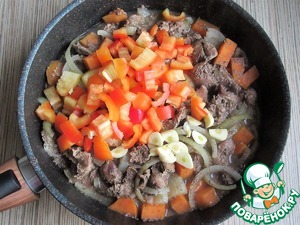 Куриная печень с бататом Куриная печень с бататом