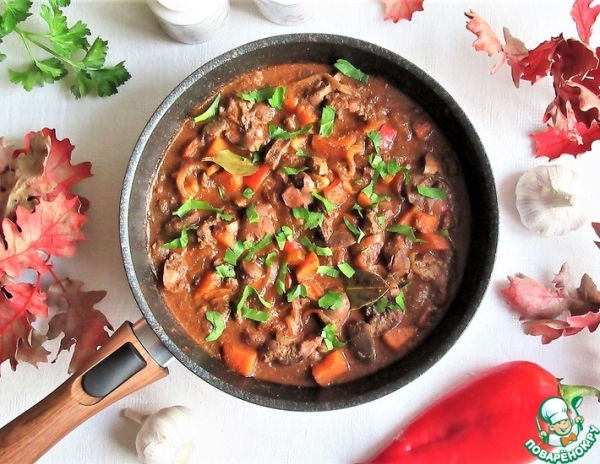 Куриная печень с бататом Куриная печень с бататом