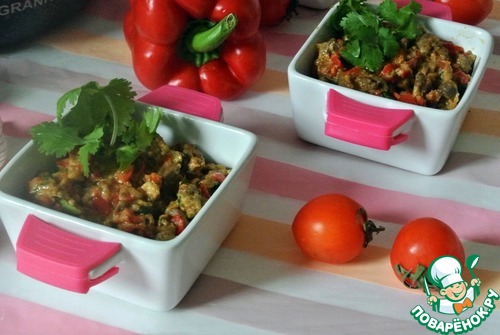 Куриные сердечки в сливочно-овощном соусе Куриные сердечки в сливочно-овощном соусе