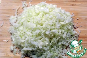 Куриные шарики с грибами и капустой