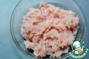 Куриные шарики с грибами и капустой