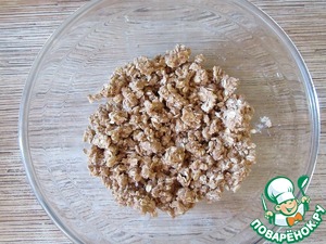 Куриный крамбл с яблоками и гранатом Куриный крамбл с яблоками и гранатом