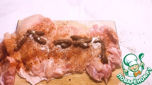 Куриный рулет с грушей