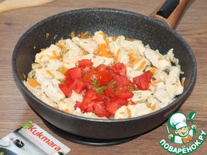 Мясо индейки в томатно-сметанном соусе Мясо индейки в томатно-сметанном соусе