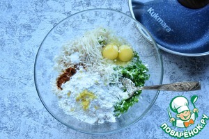 Оладьи из цветной капусты с греческим соусом Оладьи из цветной капусты с греческим соусом