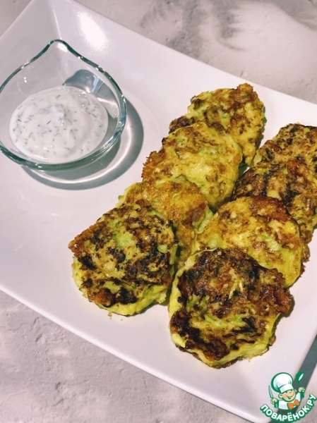 Оладьи из кабачков с сыром