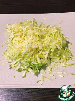 Оладьи из кабачков с сыром