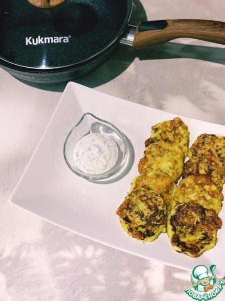 Оладьи из кабачков с сыром