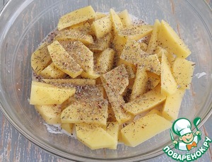 Овощи запеченые с консервированным тунцом