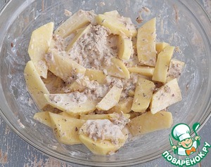 Овощи запеченые с консервированным тунцом