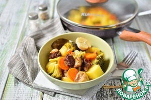 Овощное рагу с говядиной и грибами Овощное рагу с говядиной и грибами