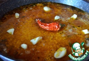 Плов с говядиной и тыквой