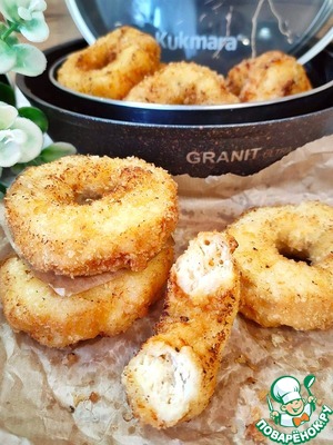 Пончики куриные с сыром