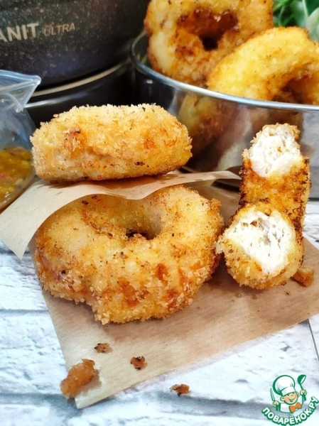 Пончики куриные с сыром