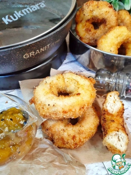Пончики куриные с сыром