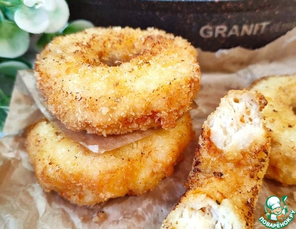 Пончики куриные с сыром