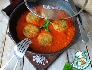 Рыбные котлеты в винно-томатном соусе Рыбные котлеты в винно-томатном соусе