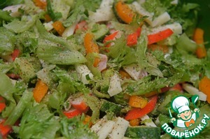 Салат с крабовыми палочками Салат с крабовыми палочками