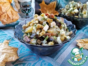 Салат с жареными баклажанами "Фаворит"