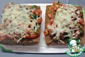 Сэндвич с говядиной и помидорной сальсой