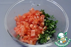 Сэндвич с говядиной и помидорной сальсой