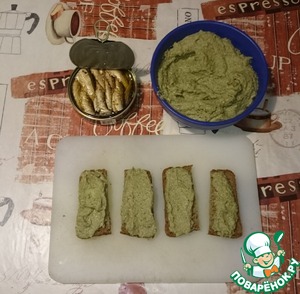 Шпроты с авокадо Шпроты с авокадо