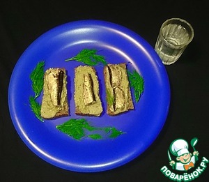 Шпроты с авокадо Шпроты с авокадо