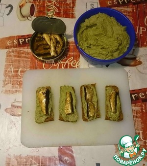 Шпроты с авокадо Шпроты с авокадо