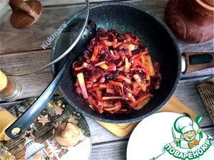 Тёплый жареный салат