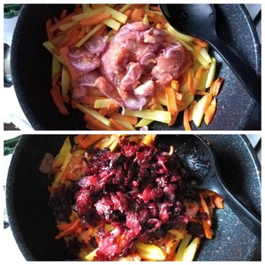 Тёплый жареный салат