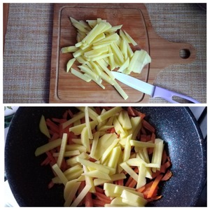 Тёплый жареный салат