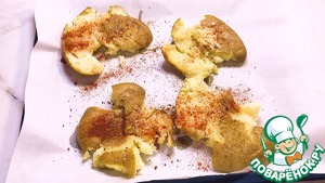Запеченный раздавленный картофель Запеченный раздавленный картофель