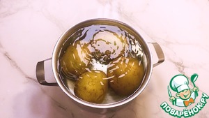 Запеченный раздавленный картофель Запеченный раздавленный картофель