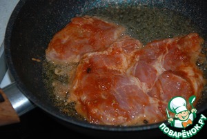 Жареное мясо в пикантном маринаде