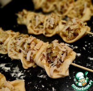 Витая закуска на шпажках Витая закуска на шпажках