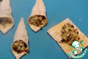 Кулёчки с картофельно-грибной начинкой Кулёчки с картофельно-грибной начинкой
