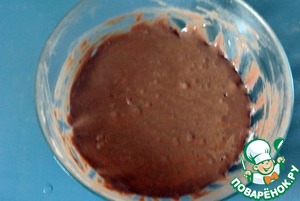 Шоколадное пирожное на сковороде