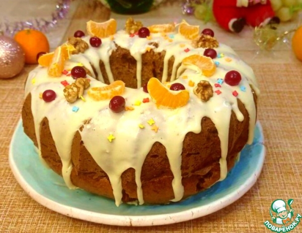 Влажный кекс с хурмой Влажный кекс с хурмой