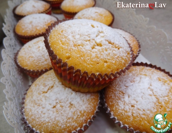 Апельсиновые кексы на скорую руку