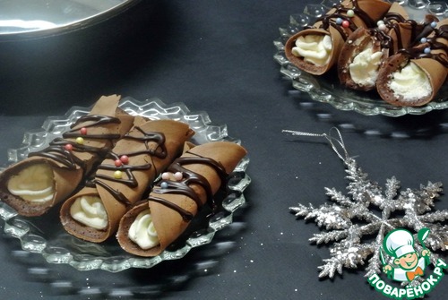 Шоколадное пирожное на сковороде