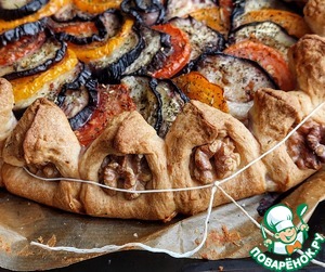 Пирог с творогом и овощами "А-ля рататуй" Пирог с творогом и овощами "А-ля рататуй"