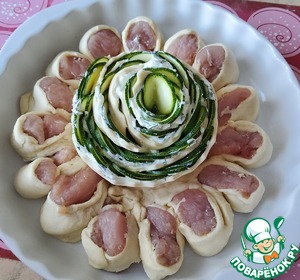 Пирог с индейкой и цуккини