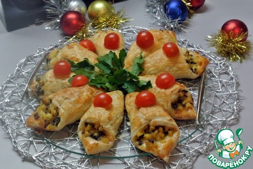 Кулёчки с картофельно-грибной начинкой Кулёчки с картофельно-грибной начинкой