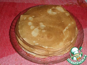 Блины с мясом и овощами Блины с мясом и овощами