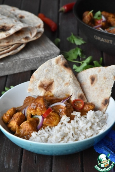 Индийские лепешки на сковороде Индийские лепешки на сковороде