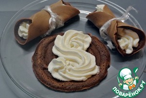 Шоколадное пирожное на сковороде