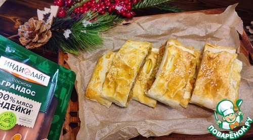 Рулет с капустой и сосисками Рулет с капустой и сосисками