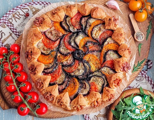 Пирог с творогом и овощами "А-ля рататуй" Пирог с творогом и овощами "А-ля рататуй"