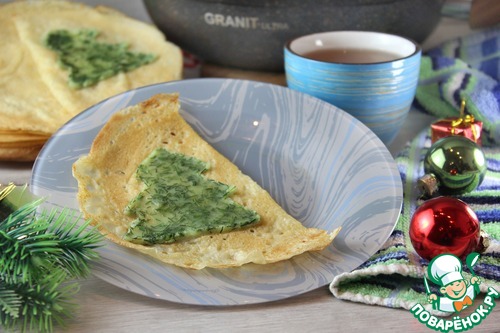 Блины «Новогодняя ёлочка»